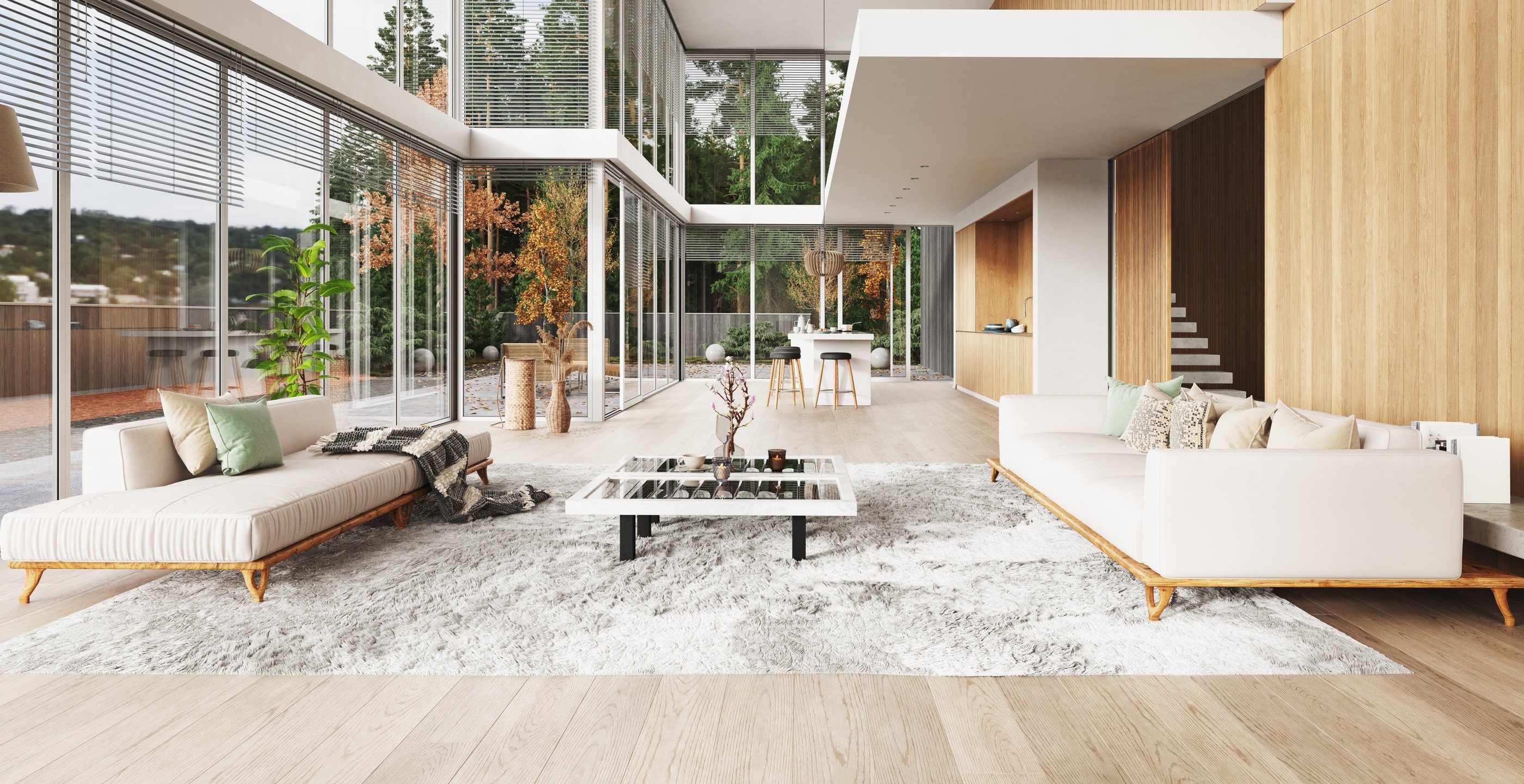 Modern Living Interior.